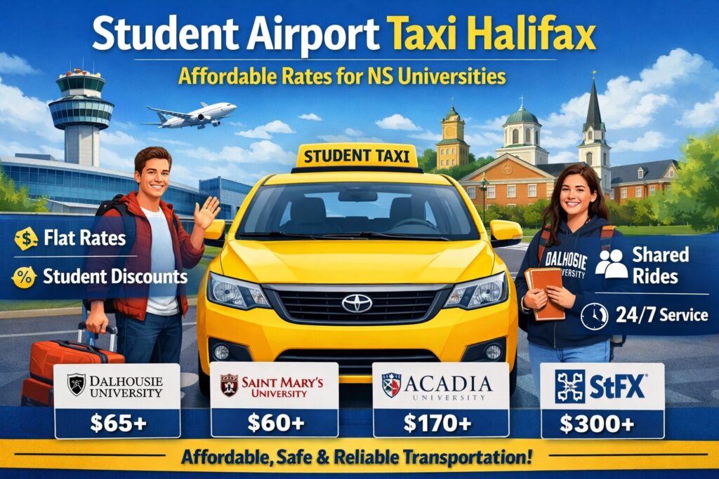 Student airport transportation Halifax Nova Scotia