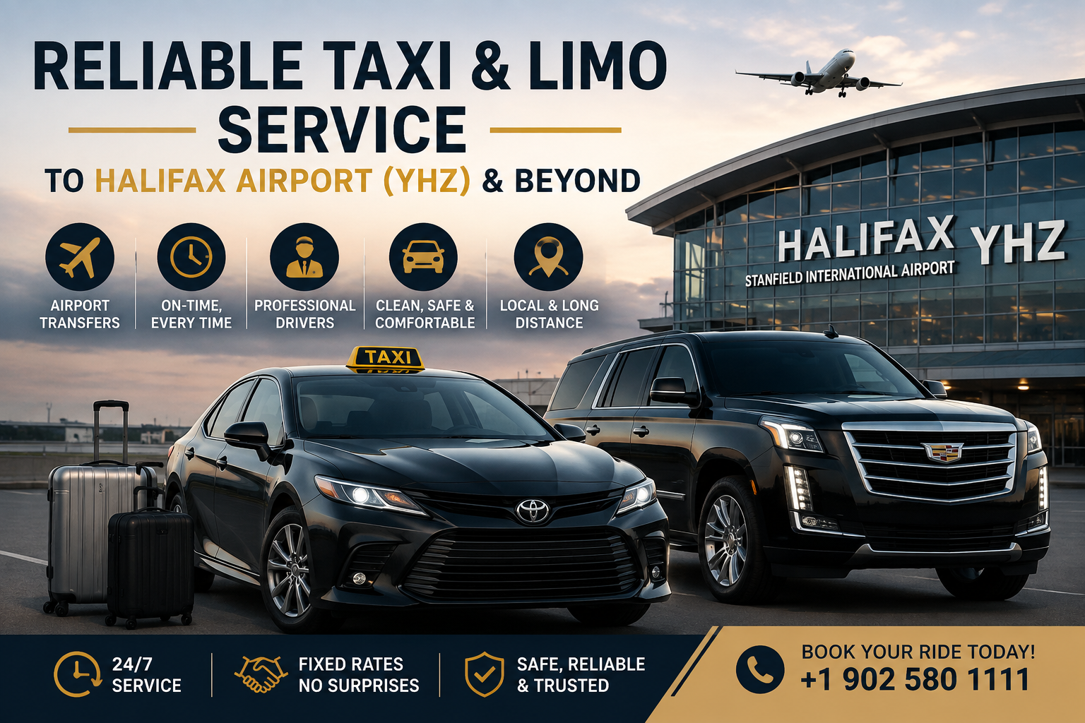 Reliable Taxi & Limo Service to Halifax Airport